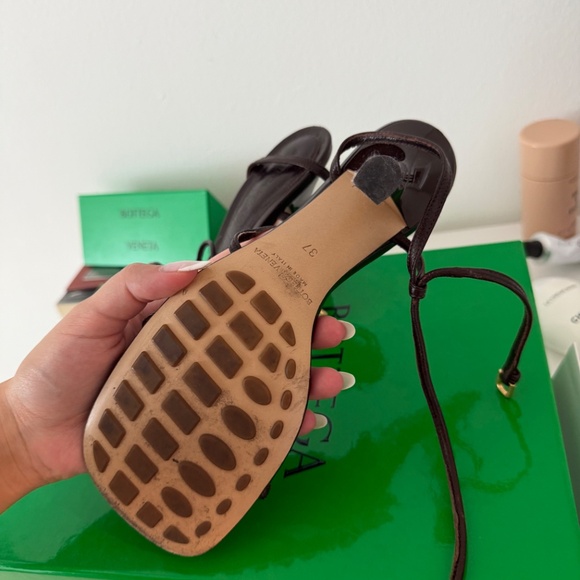 Bottega Veneta Strappy Heels brown size 37 - Picture 3 of 4